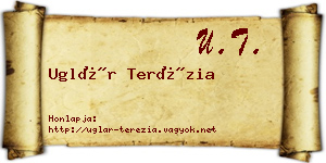Uglár Terézia névjegykártya
