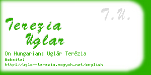 terezia uglar business card